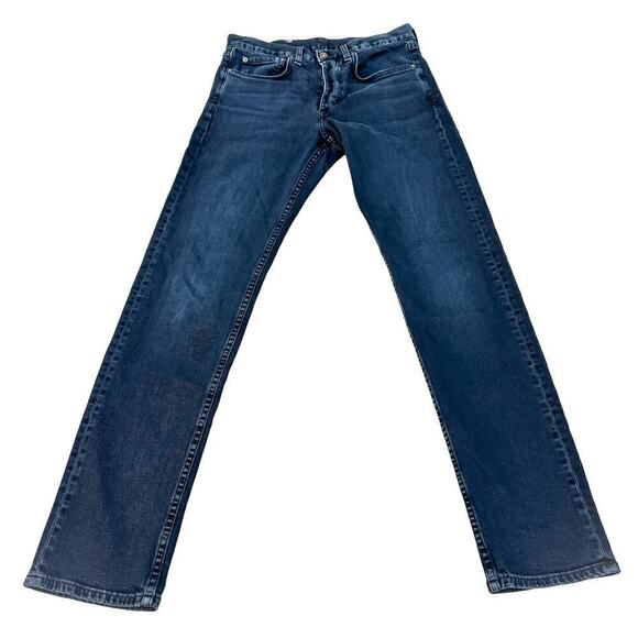 Rag & Bone Slim Fit 2 Button Fly Dark Wash Denim Jeans Size 30 - Picture 2 of 8